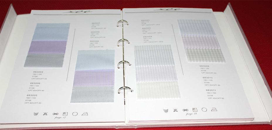 纺织品实样册 