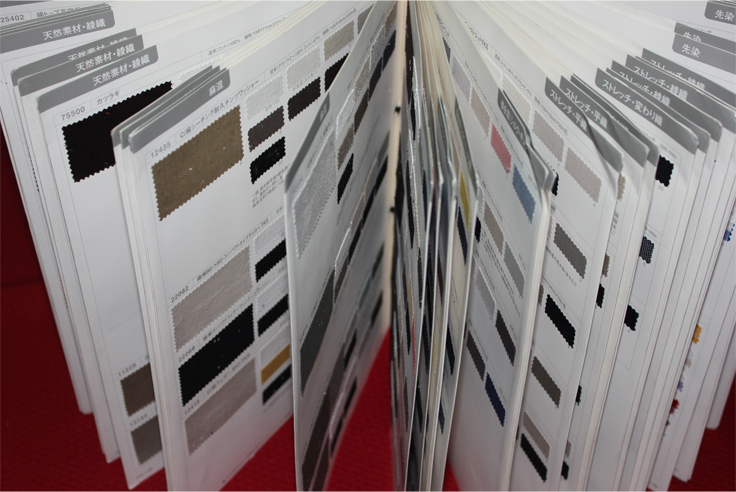 纺织品实样册 